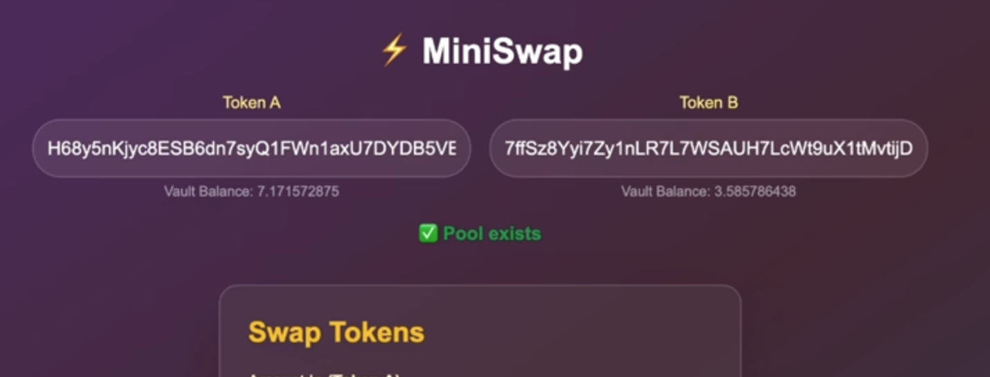 Preview for MiniSwap